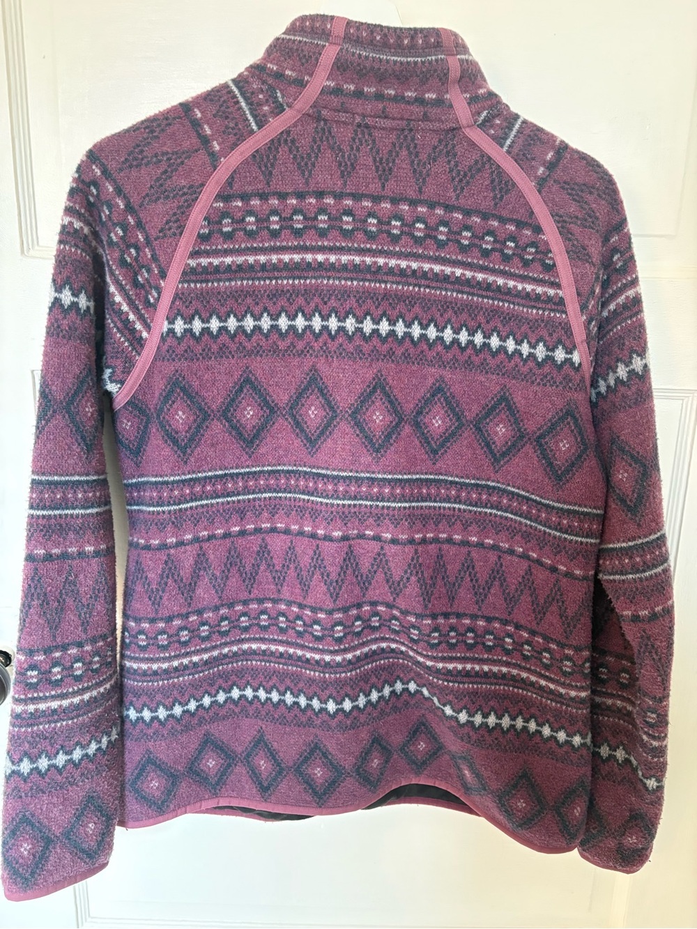Smartwool Rose-Pink Patterned Full-Zip Utility Jacket - Picture 2 of 4